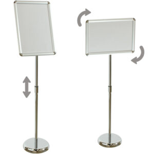 11×17 Sign Floor Stand With Adjustable Display & Snap Frame