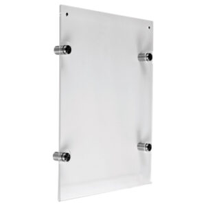 8.5 x 11 Wall Mounted Acrylic Standoffs Sign Holder