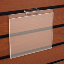 Acrylic Slatwall Sign Holder – 7 in. W x 5.5 in. H