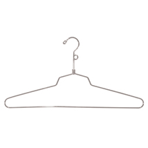 18 inch Salesman Metal Hanger – Swivel Neck with Loop – Lot of 100